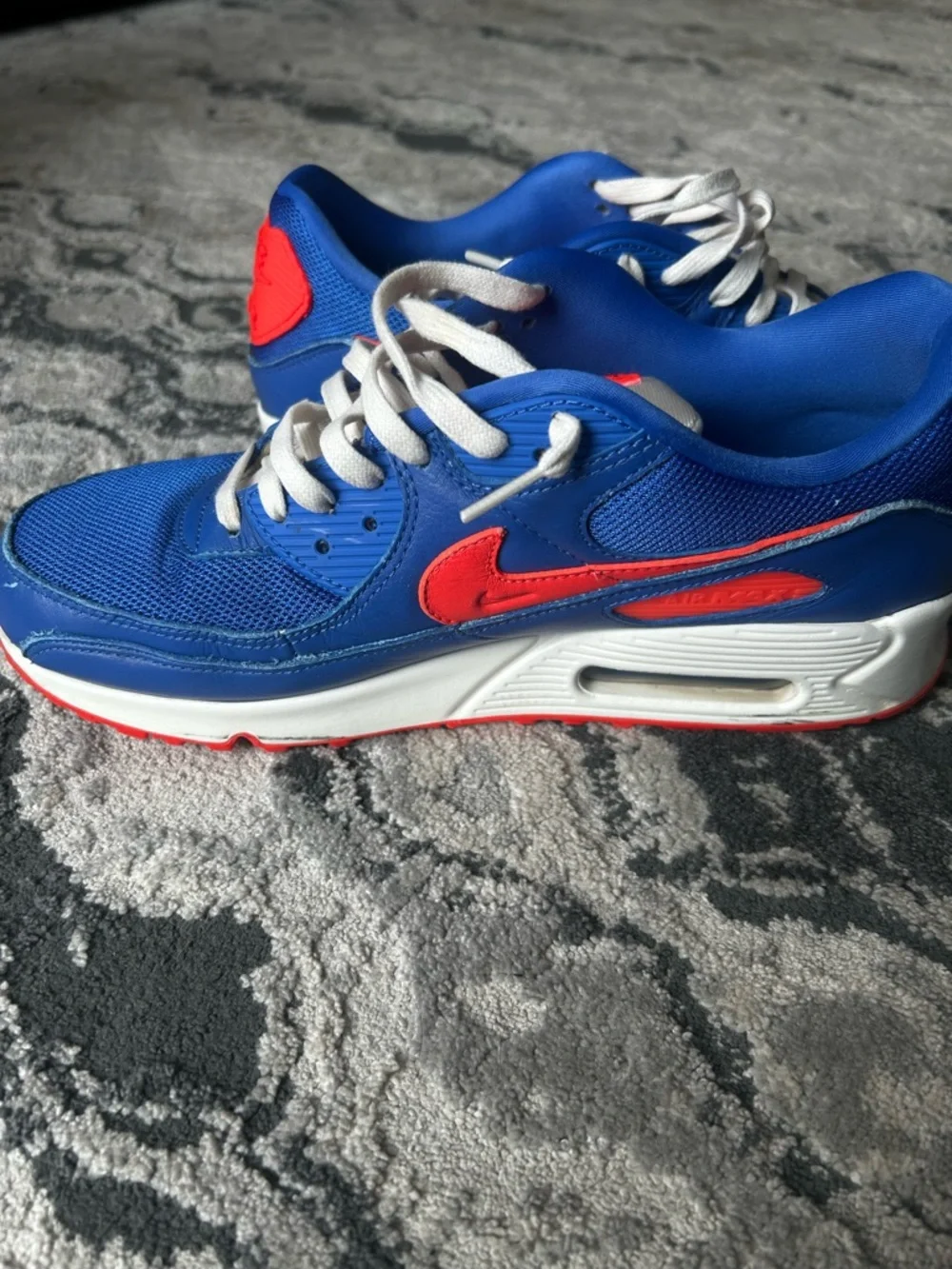 Nike Blue with Red Accent Air Max Sneakers - Picture 5 of 8
